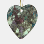 Rode blauwe grijze abstracte grijze grafische vorm keramisch ornament (Links)