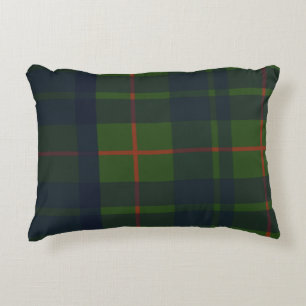 Rode Blauwe Groene Tartan Schotse Plaid Accent Kussen
