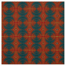 Rode Blauwe Moderne Etnische Textiel Tribale Print