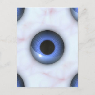 rode blauwe ogen briefkaart