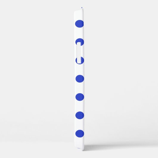 Rode blauwe stippen Case-Mate iPhone case (Achterkant / Rechts)