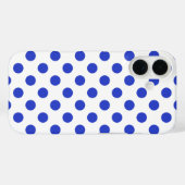 Rode blauwe stippen Case-Mate iPhone case (Achterkant (horizontaal))