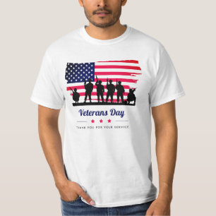 Rode Blauwe Vlag Veterans Day 2025 – Patriotisch A T-shirt