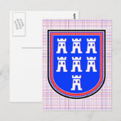 Rode Blauwe Zonneplaat Briefkaart (Voorkant / Achterkant)