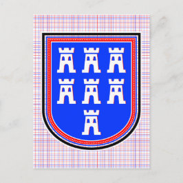 Rode Blauwe Zonneplaat Briefkaart