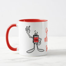 Rode Blik Creatuur Koffiemok