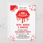 Rode Bloed Druppelende Vleermuizen Vampier Hallowe Kaart (Voorkant)