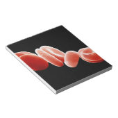 Rode bloedcellen notitieblok (Schuin)