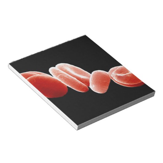 Rode bloedcellen notitieblok (Schuin)