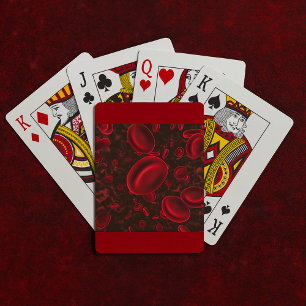 Rode bloedcellen pokerkaarten