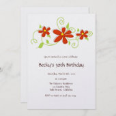 Rode Bloeddag uitnodiging (Voorkant / Achterkant)