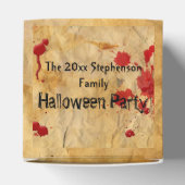 rode bloedplatter Halloween-partij Bedankdoosjes (Bovenkant)