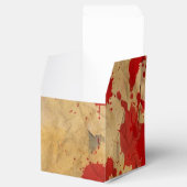 rode bloedplatter Halloween-partij Bedankdoosjes (Geopend)