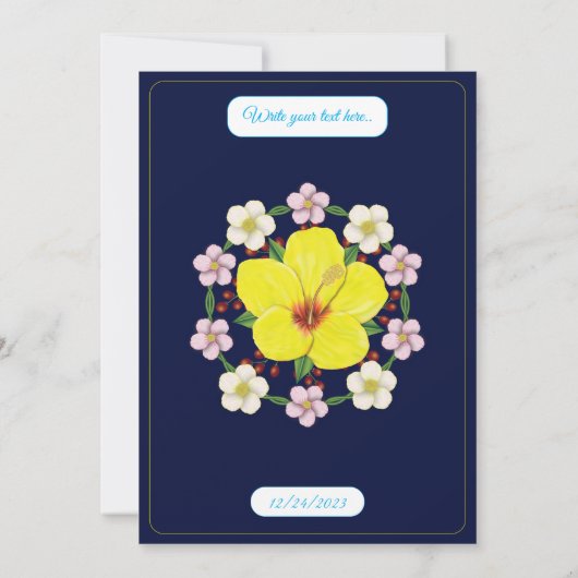 Rode bloem. A (Achterkant)