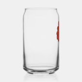 Rode Bloem Blikvorm Glas (Rechts)