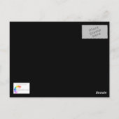 Rode bloem - Briefkaart (Achterkant)