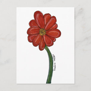 Rode Bloem Briefkaart