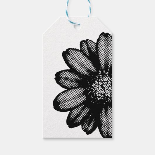 rode bloem cadeaulabel (Voorkant)