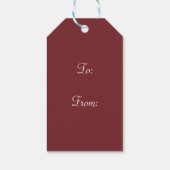 Rode Bloem Gift Labels Cadeaulabel (Achterkant)