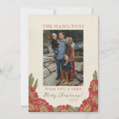 Rode Bloem Kerstkaart (Voorkant)