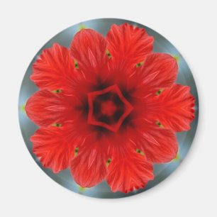 Rode Bloem Magneet