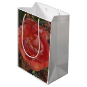 rode bloem medium cadeauzakje (Achterkant Gekanteld)