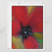 Rode Bloem, papaver. Kaart (Achterkant)