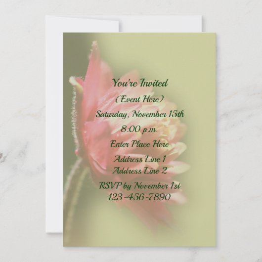 Rode Bloem Partij Kaart (Voorkant)