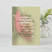 Rode Bloem Partij Kaart (Staand voorkant)