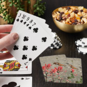 Rode bloem pokerkaarten (Insitu)