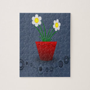 rode bloem puzzel voor iedereen