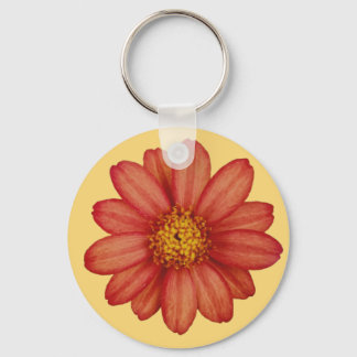 rode bloem sleutelhanger