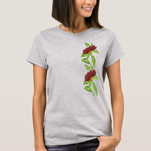 Rode Bloem T-shirt (Voorkant)