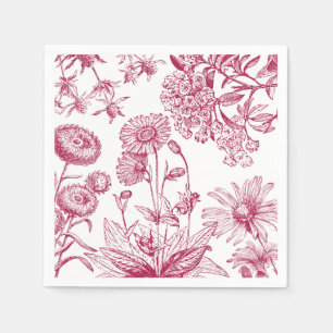 rode bloem Thanksgiving Herfst Napkin Servet
