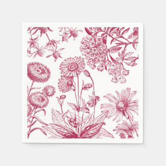 rode bloem |Thanksgiving | Herfst Napkin Servet