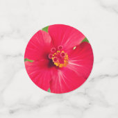 Rode bloem van Hibiscus Rosa-sinensis Confetti (Kleine voorkant)