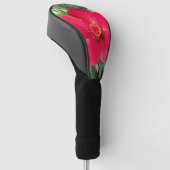 Rode bloem van Hibiscus Rosa-sinensis Golfheadcover (Schuin)