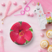 Rode Bloem van Hibiscus Rosa-sinensis Papieren Kommen (Feest)