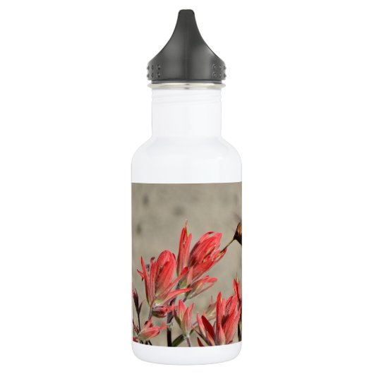 Rode bloem waterfles  (Links)