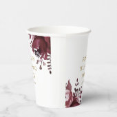 Rode Bloemen Christelijke Moeder en Baby Zegening Papieren Bekers (Rechts)