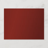 Rode Bloemen Gouden Afwerking Chinese Trouwomheini Informatiekaartje (Achterkant)