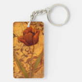 Rode bloemen II Sleutelhanger (achterkant)