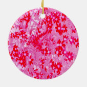 rode bloemen keramisch ornament (Achterkant)