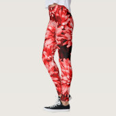 Rode bloemen Leggings (Links)