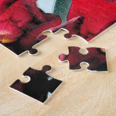 Rode bloemen legpuzzel (Zijkant)