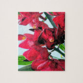 Rode bloemen legpuzzel (Verticaal)