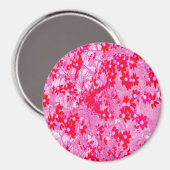  rode bloemen magneet (Voorkant / Achterkant)