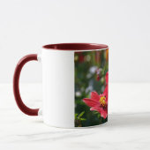 Rode bloemen mok (Links)