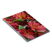 Rode bloemen notitieboek (Rechterzijde)