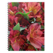 Rode bloemen notitieboek (Voorkant)